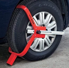 Red The Club 490 Wheel Immobilizer - Winner International Car Security
