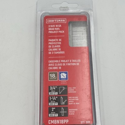 Craftsmen 18GA Brad Nail Project Pack CMBN18PP