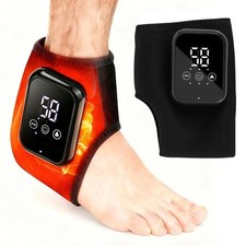 Electric Foot Ankle Massager Pain Relief 3 Modes Vibration Infrared Hot Compress
