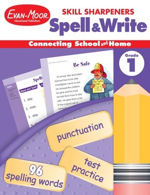 Evan-Moor Skill Sharpeners Spell and Write Workbook, Grade 1, ...