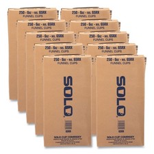SOLO 6SRX 6 oz. Bare Eco-Forward Treated Paper Funnel Cups - WT 2500/CT New