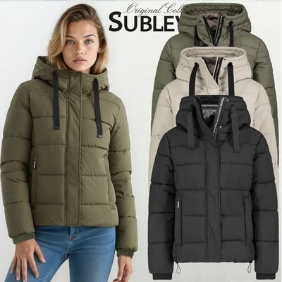 Sublevel Damen Steppjacke Winter Herbst Jacke Parka Kapuze warm S-XXL - Bild 1 von 2