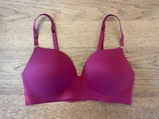 Victoria's Secret Campari Red 36DD Dream Angels Push Up Wireless  Bra VS!!!!!!