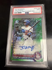 2022 Bowman Chrome Jose Ramos 1st RC Green Shimmer Ref #/99 PSA 9 LA Dodgers 🆎