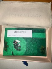 Louis Vuitton LV Golf Green Monogram Wallet Card Holder Authentic with Box