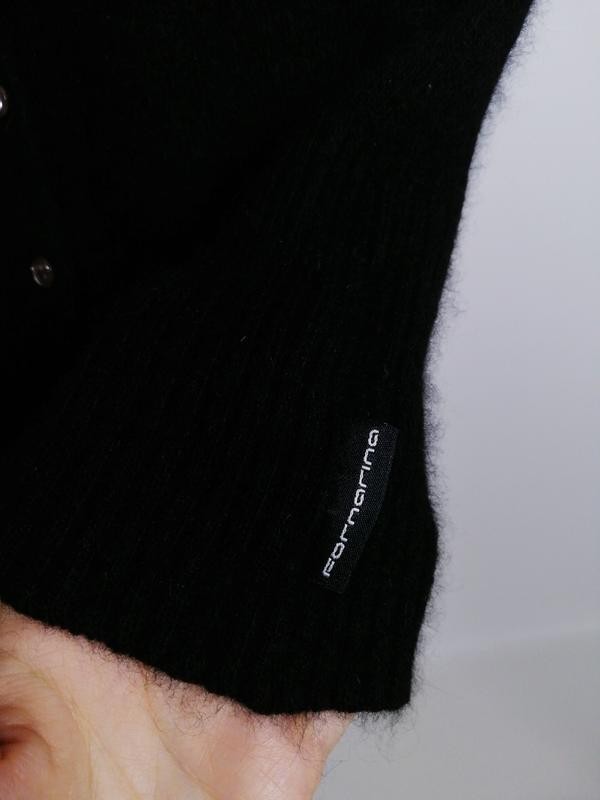 Fornarina Y2K Angora Blend Black Knit Short Sleeve Sweater Size M Vintage 2000s image 6