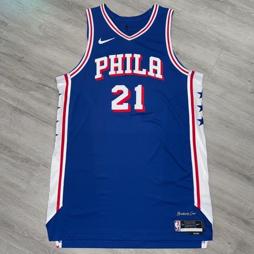 JOEL EMBIID Philadelphia 76ers Pro Cut Jersey Nike 54 +6 Authentic Team Game