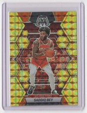 2022-23 Panini Mosaic Reactive Yellow Saddiq Bey Atlanta Hawks #25