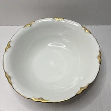 Vtg Homer Laughlin 18k Gold Trim Serving Bowl