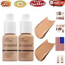 PHOERA 2-Pack Full Coverage Matte Foundation & Concealer Set