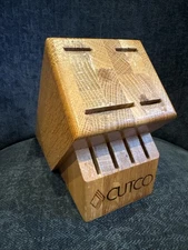 Cutco 8-Slot Solid Wood Knife Block Storage Made in USA Studio +4