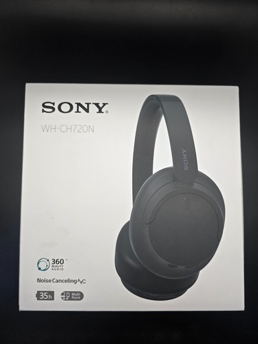 GENUINE Sony WH-CH720N Noise Cancelling Wireless Headphones, Black NEW SEALED - Picture 3 of 3