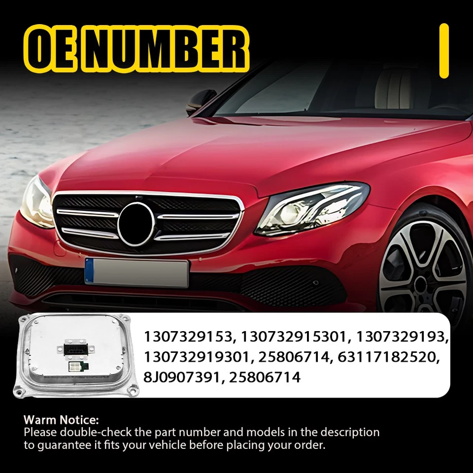 For 2006-2011 Cadillac DTS Xenon HID Headlight Ballast Module 25806714 w/ Bulb - Image 3 of 4