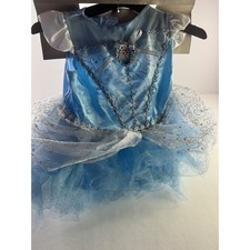 Disney Dress Baby 6-12M Blue Cinderella Princess Costume Glitter Tulle Top XL