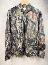 Mossy Oak Sweatshirt Mens Large 1/4 Zip Camo Pullover Long Sleeve Hunting