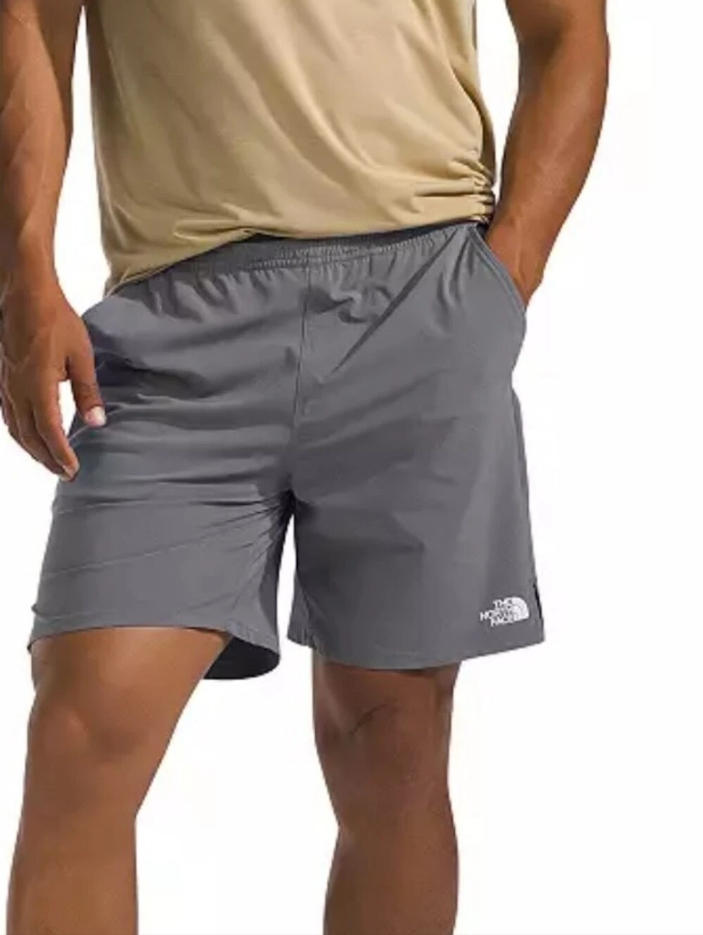 NEW! THE NORTH FACE Men's Gray Athletic Shorts Large.
