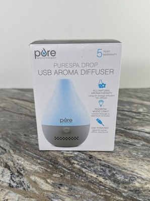 Diffuser - Purespa Drop USB Aromatherapy Essential Oils - Rainbow Mood Light