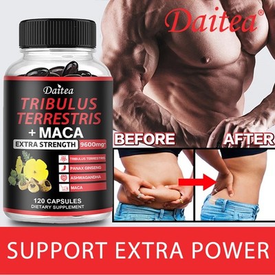 Muscle Gain Capsules Power Gains Boost Energy Performance Vitality 30-120 Pills