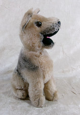 Vintage Dakin German Shepherd 10" Plush Dog Tan Black Stuffed 1975 Korea