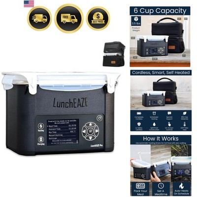 Cordless Heated Lunch Box Battery-Powered Portable Food Warmer for Work Travel