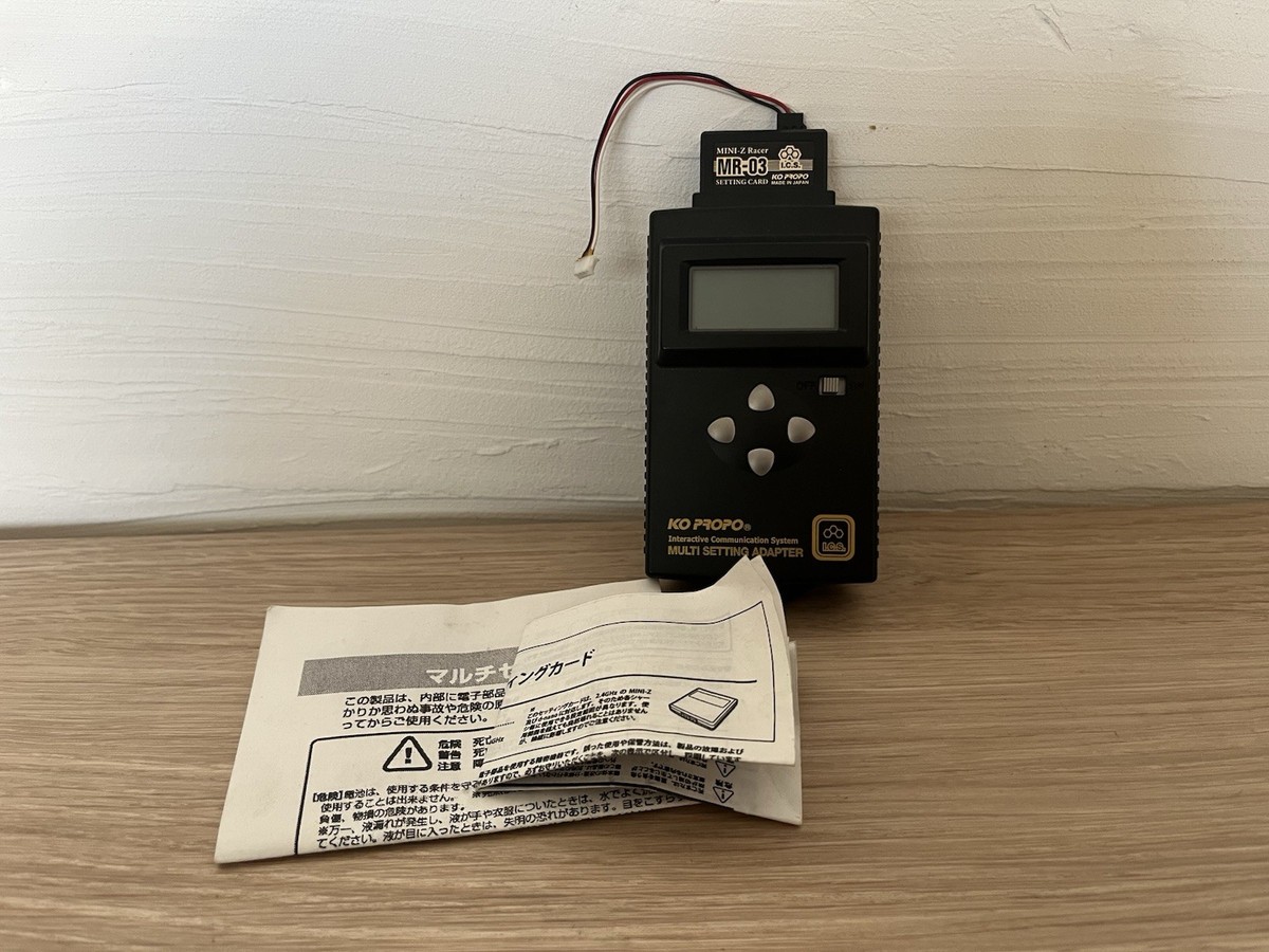 Rare Kyosho MINI-Z Reacer MR-03 MULTI Setting ADAPTER & SETTING
