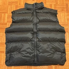 Vintage Columbia Men’s Down Puffer Vest XL Green Nylon VERY NICE!