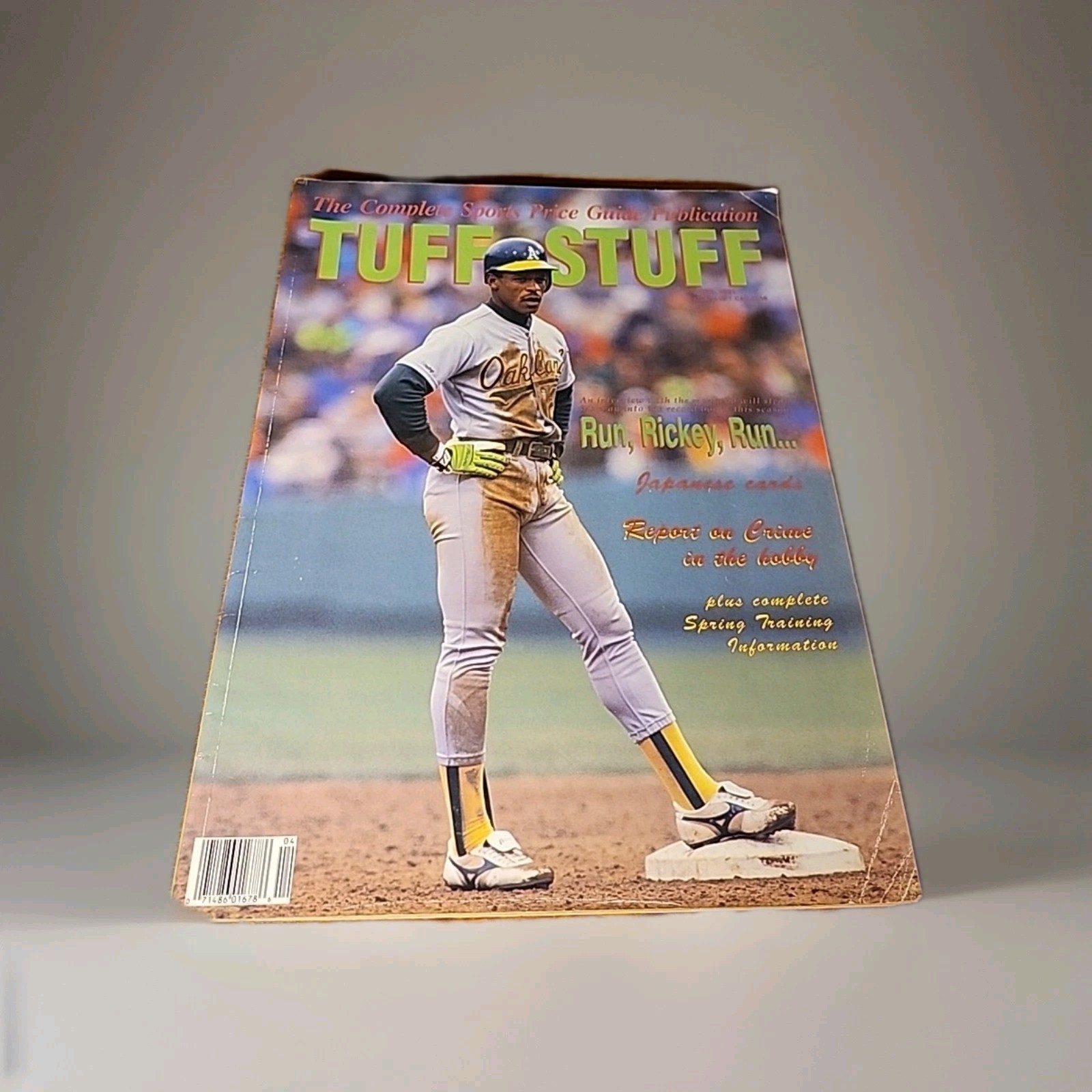 Tuff Stuff Sports Price Guide Magazine Rickey Henderson April 1991 With Insert