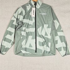 NWT Adidas Terrex WIND Jacket Women's Lightweight Trail Running Green Size M