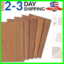 Teak Wood Sheets 1/8 inch Thick, 4x8 inch Solid Panel Veneer Plank Myanmar Bu...