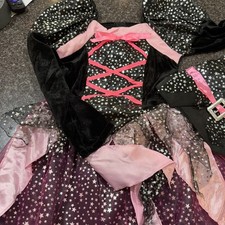 Girls' Pink and Black Witch Costume Set