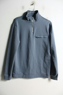 Taylor & Wright Herren Zip Neck Sweater Pullover - Blau - Small (m2) 