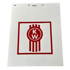 Kenworth Trucks 24 X 30 Redwhite Bug Logo Poly Semi Truck Mud Flaps-set Of 2 Kenworth Trucks 24 X 30 Redwhite Bug Logo Poly Semi Truck Mud Flaps-set Of 2