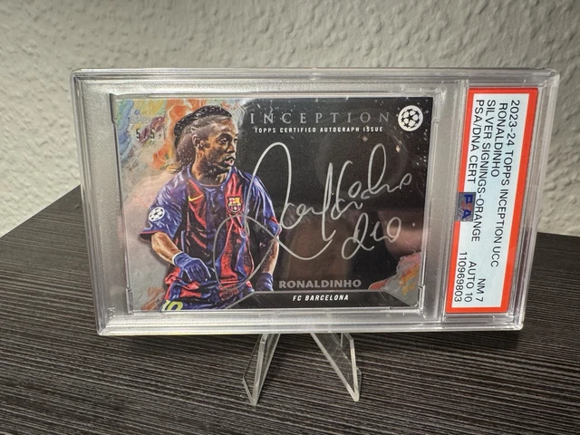 Topps Inception 2023-24 Ronaldinho Silver Signings - On Card Auto 5/5