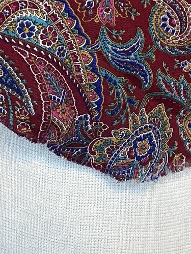 Vintage H Bar C Dress Shirt Men’s XL Maroon Paisley 17-1/2 36 Made In USA - Picture 9 of 9