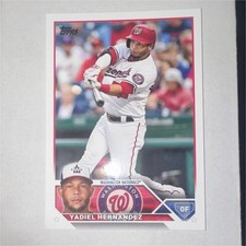 Topps 2023 Series 1 Base Set Yadiel Hernandez Washington Nationals #257