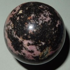Rhodonite/Chromite  Sphere - Madagascar  Mineral  Specimen  50mm  205g  #rps6