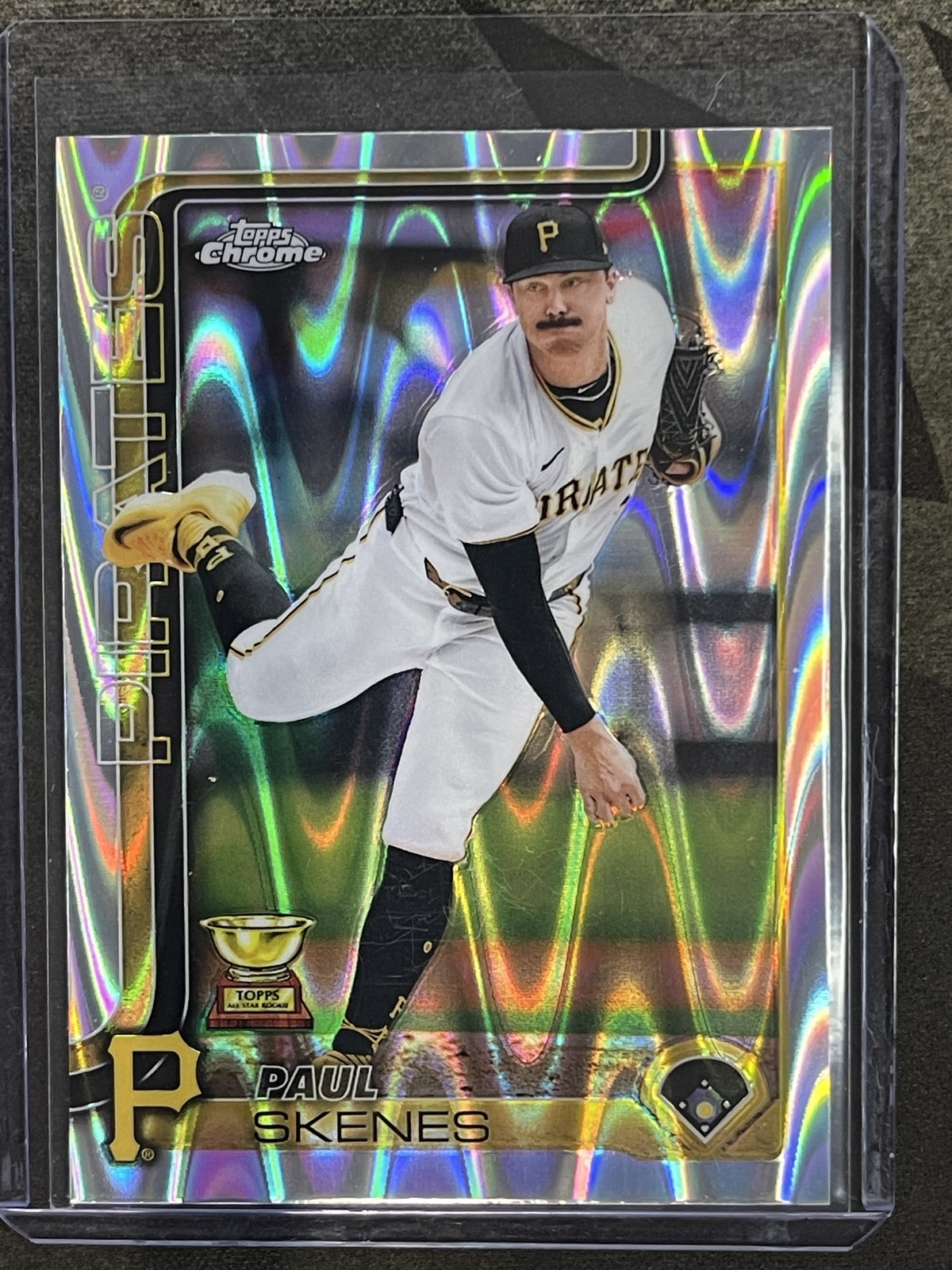 2025 Topps Chrome #300 Paul Skenes Raywave Refractors