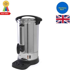 Portable 10L Catering Urn: Hot Water on Tap with Anti-drip Tap & Tray