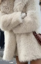 Damen Kunstpelz Weste Mantel Ärmellos Oberbekleidung Offen Vorne Warme Winter