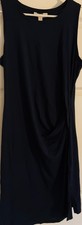 NWT Michael Kors Midnight Blue Long Sleeveless Dress Size 0X MSRP $110