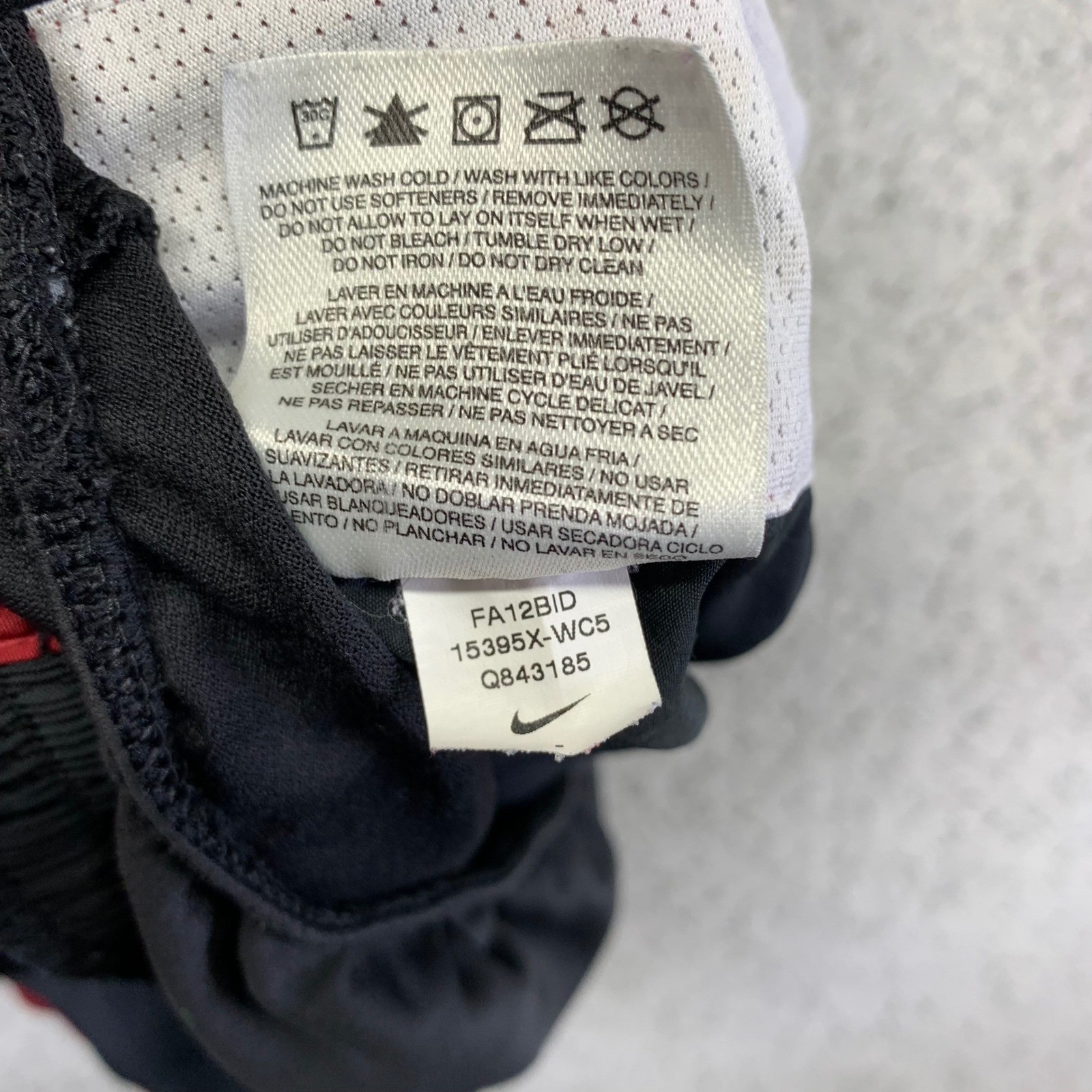 Nike WSU Cougars Shorts Womens Medium Black Red White Running Athletic Dri-Fit thumbnail 6