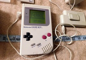 Original Nintendo Game Boy DMG-01 Handheld Console Japan Game & Accessories Lot