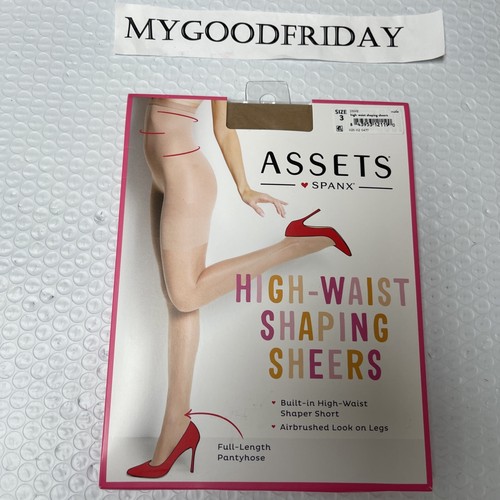 NEU! ASSETS Spanx High Waist Shaping Sheers Shape Wear Full Length Nude Größe 3
