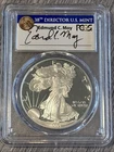 1993P- American Silver Eagle- PCGS- PR70 DCAM- Edmund C. Moy Signed- Pop 6