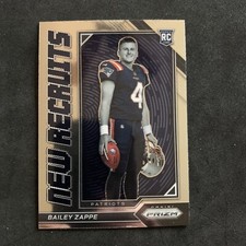 Bailey Zappe Prizm Football 2022 - Rookie New Recruits  RC NR-7 Patriots