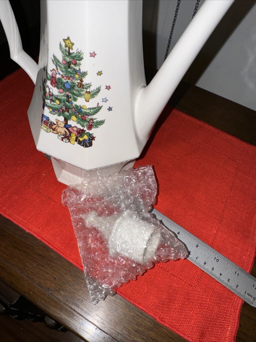 Nikko Japan Christmas time Coffee Pot And Lid 6-cup Never