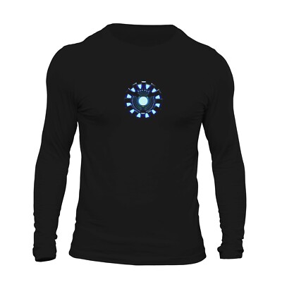 Arc Reactor B Superhero Halloween Costume Long Sleeve Men's T-Shirt