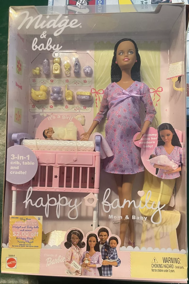 Vintage 2002 Barbie Happy Family Midge Baby (Pregnant Doll) NIOB Product  #56664