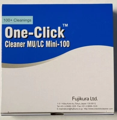 AFL Fujikura One-Click Cleaner MU/LC 1.25mm MINI 100 Cleaning LOT Of 5