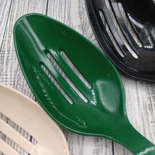 Vintage Ekco Slotted & Solid Nylon Serving Spoon Plastic Lightweight Spoons Lot - Picture 6 of 24